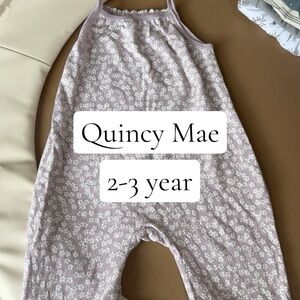 Quincy Mae Lilac Floral Halter Romper